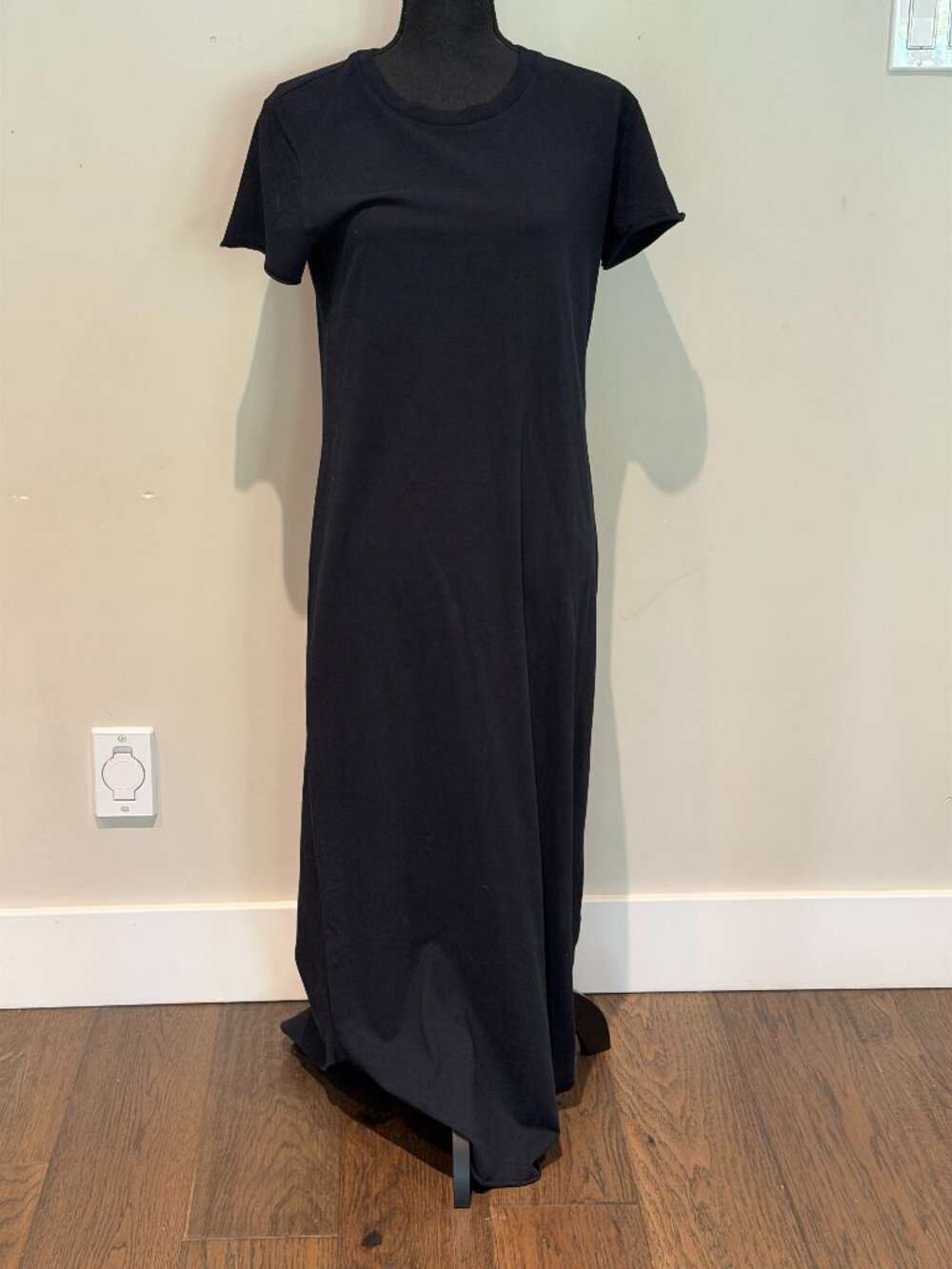 Frank & Eileen Black Maxi T-Shirt Dress Size Medium NWOT